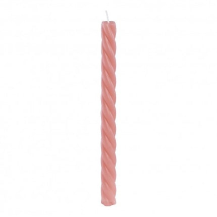 Feestbazaar Set Roze Spiraalvormige Kaars 26cm (2st)
