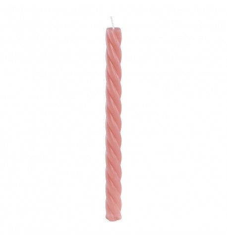Feestbazaar Set Roze Spiraalvormige Kaars 26cm (2st)