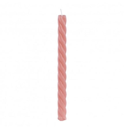 Feestbazaar Set Roze Spiraalvormige Kaars 26cm (2st)