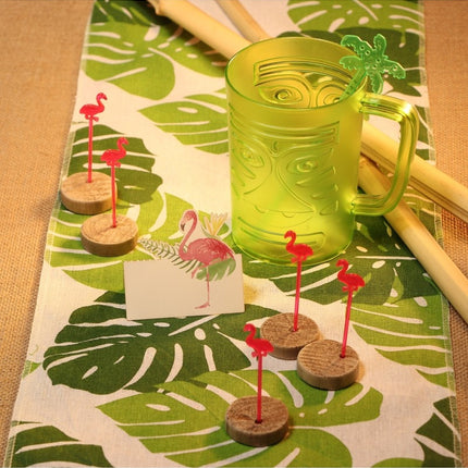 Feestbazaar Set Tafel Place Cards Pink Flamingo (6st)