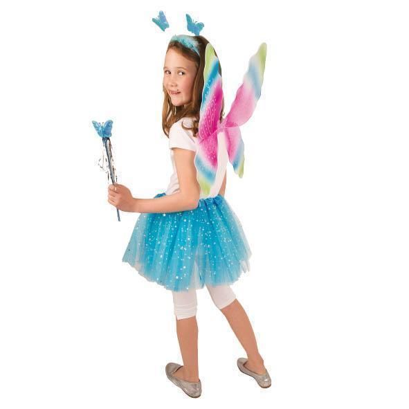 Feestbazaar Set vlinder blauw
