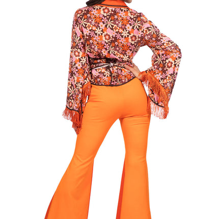Feestbazaar Seventies Outfit Oranje Dames