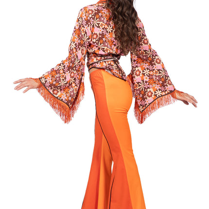 Feestbazaar Seventies Outfit Oranje Dames