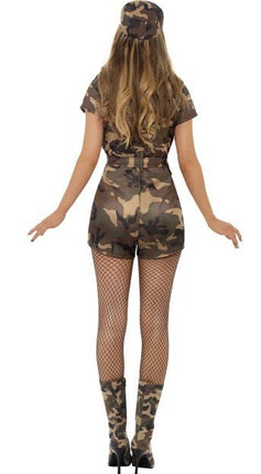 Feestbazaar Sexy Army girl Leger pakje