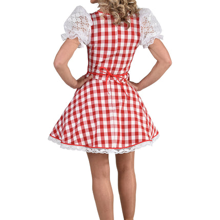 Feestbazaar Sexy Dirndl Rosie rood/wit