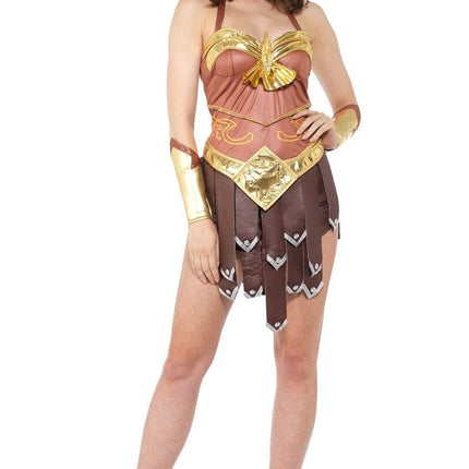 Feestbazaar Sexy Gladiator Kostuum Bruin/Goud