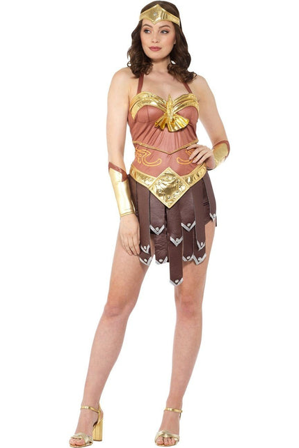 Feestbazaar Sexy Gladiator Kostuum Bruin/Goud