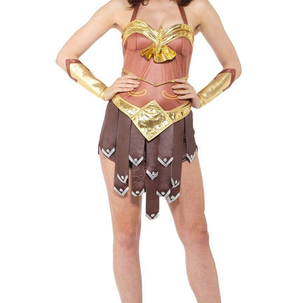 Feestbazaar Sexy Gladiator Kostuum Bruin/Goud