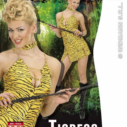 Feestbazaar Sexy jurkje tijgerprint