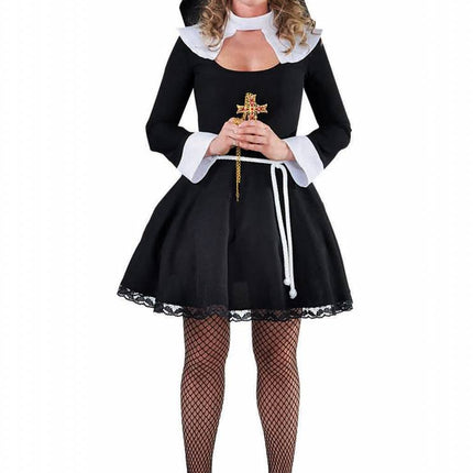 Feestbazaar Sexy nonnen outfit kort