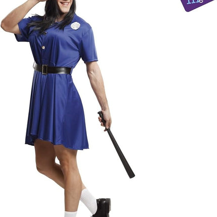 Feestbazaar Sexy Politie Pakje Man Blauw