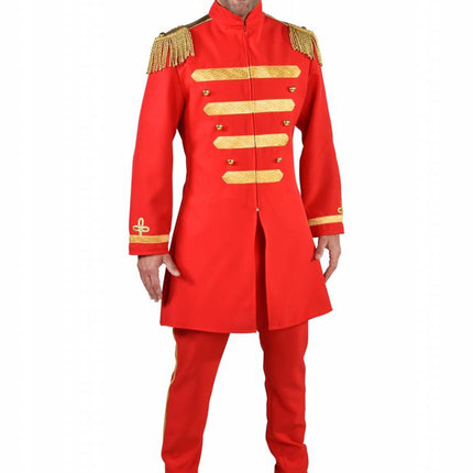 Feestbazaar Sgt. Pepper Kostuum Rood