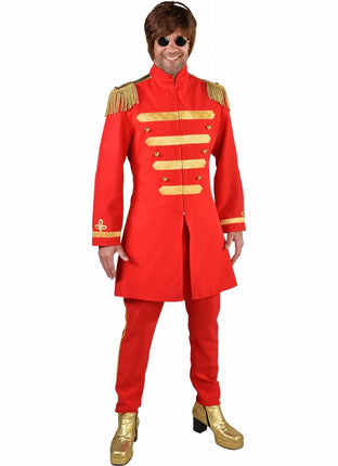 Feestbazaar Sgt. Pepper Kostuum Rood