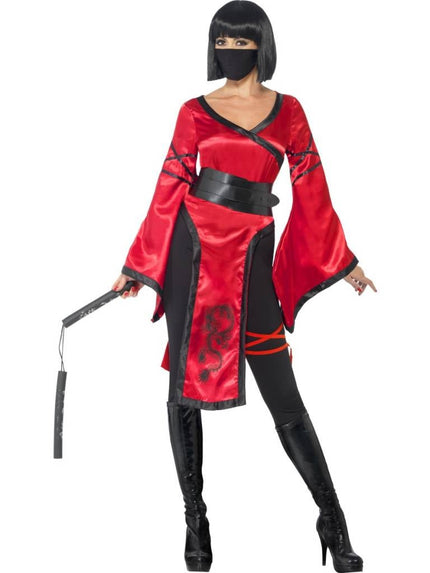 Feestbazaar Shadow Warrior dames kostuum