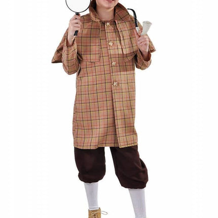 Feestbazaar Sherlock Holmes Detective Kinder Kostuum Maat 116