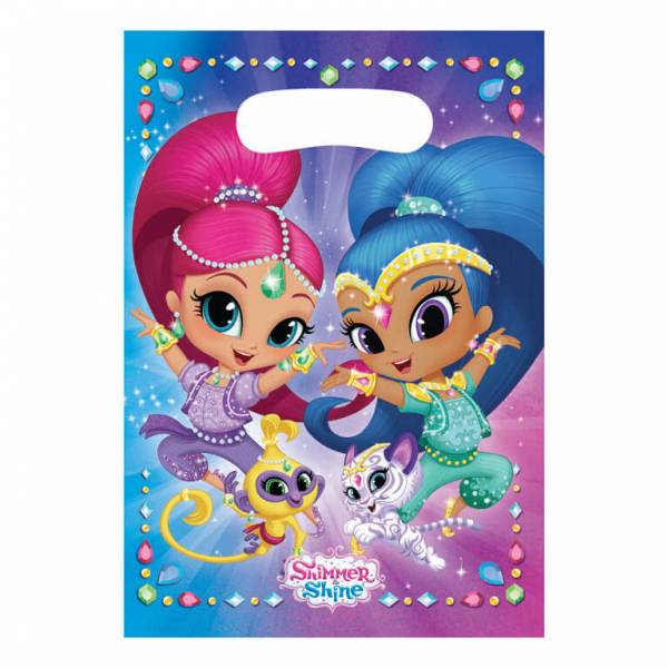 Feestbazaar Shimmer and Shine party traktatiezakjes 8 stuks