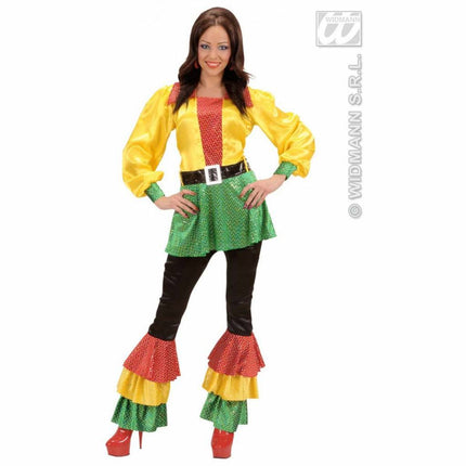 Feestbazaar Shirt Pailletten Satijn 3-Kleuren Vrouw