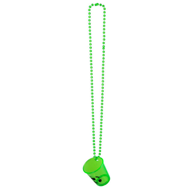 Feestbazaar Shotglas Ketting Voetbal Groen