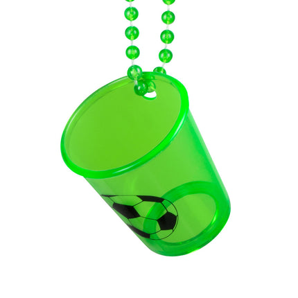 Feestbazaar Shotglas Ketting Voetbal Groen