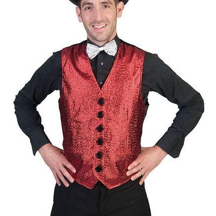 Feestbazaar Show Gilet rood toppers