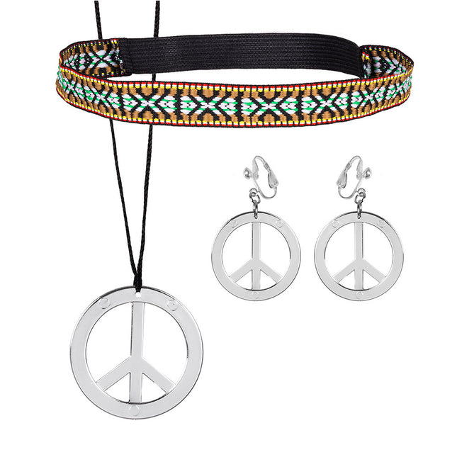 Feestbazaar Sieradenset hippie 3-delig