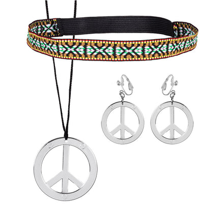 Feestbazaar Sieradenset hippie 3-delig