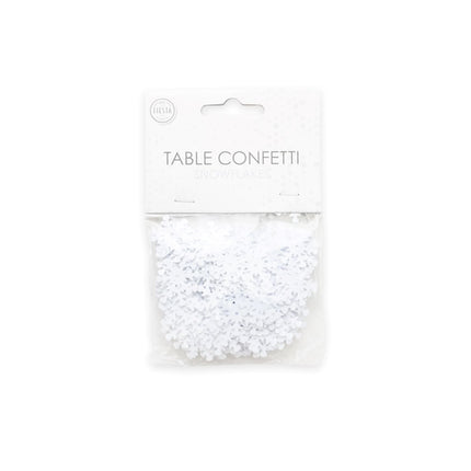 Feestbazaar Sierconfetti Sneeuwvlok Wit (14gr)