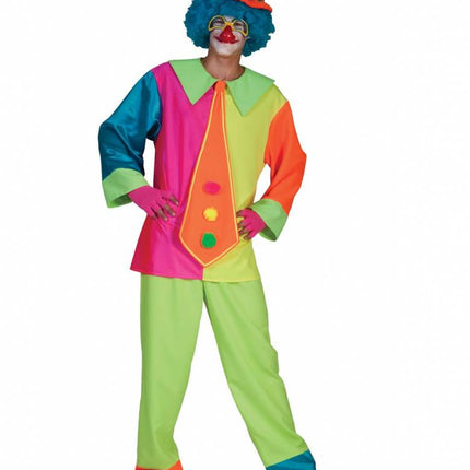 Feestbazaar Silly Billy clownskostuum neon