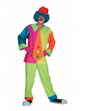 Feestbazaar Silly Billy clownskostuum neon