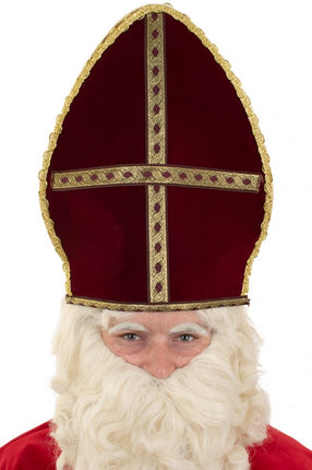 Feestbazaar Sint Nicolaas mijter stof
