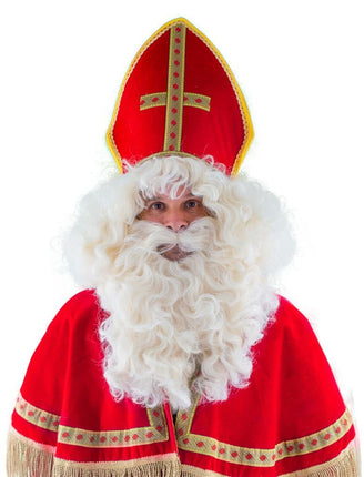 Feestbazaar Sinterklaas Pruik en Baard Hernani