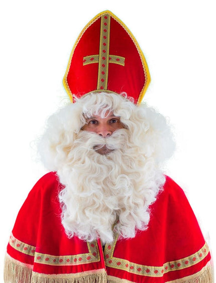 Feestbazaar Sinterklaas Pruik en Baard Hernani