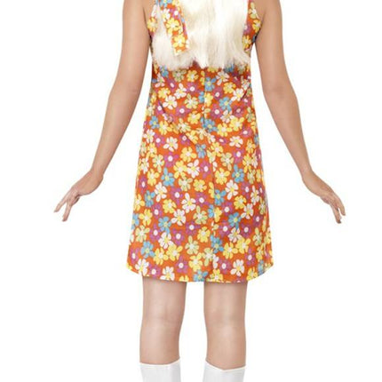 Feestbazaar Sixtees verkleedkostuum dames orange