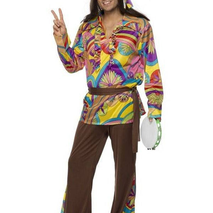 Feestbazaar Sixties Hippie kostuum man