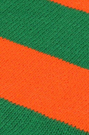 Feestbazaar Sjaal Gebreid Oranje/Groen