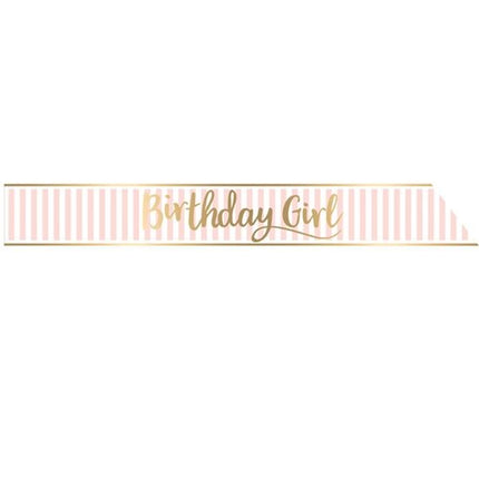 Feestbazaar Sjerp Birthday Girl Roze/Goud