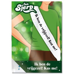 Feestbazaar Sjerp Ik ben de vrijgezel! Kus me!