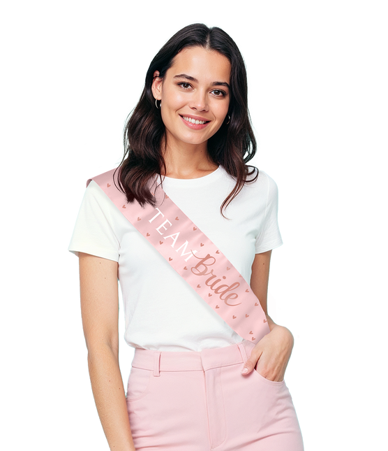 Feestbazaar Sjerp 'Team Bride' Blush roze