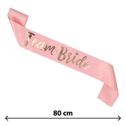 Feestbazaar Sjerp 'Team Bride' Classy Roze/Goud