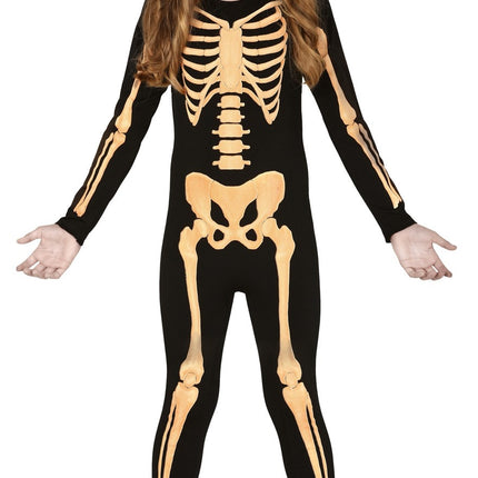 Feestbazaar Skelet Jumpsuit Kind