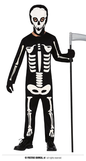 Feestbazaar Skelet Kostuum Kind Halloween