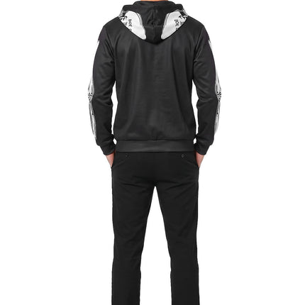 Feestbazaar Skelet Vest Hoodie Nightshade Volwassenen