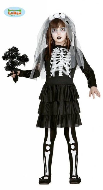 Feestbazaar Skeleton bruidje kind