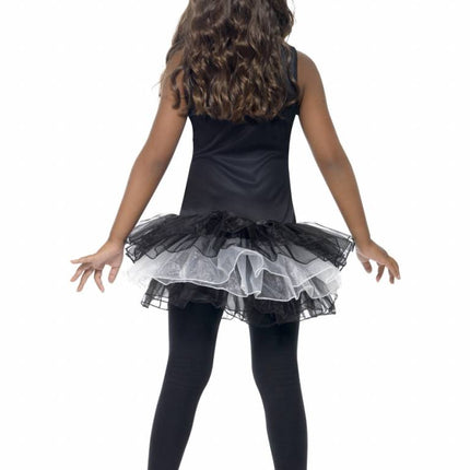 Feestbazaar Skeleton Tutu kostuum kind
