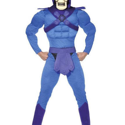 Feestbazaar Skeletor jaren 80 kostuum