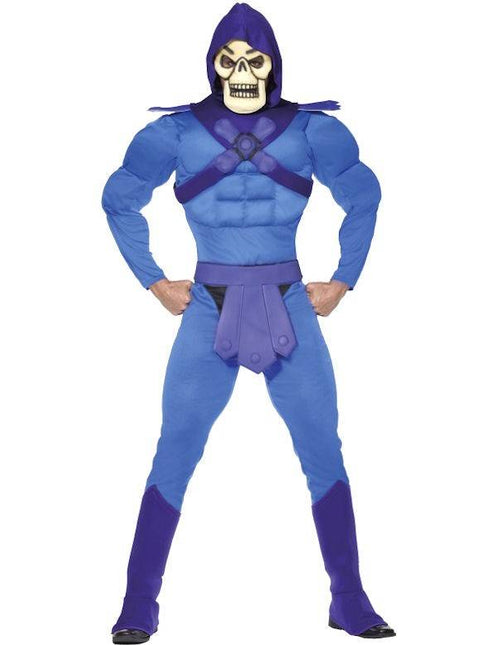 Feestbazaar Skeletor jaren 80 kostuum