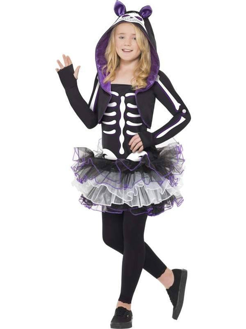 Feestbazaar Skelly Cat Halloween kostuum kind