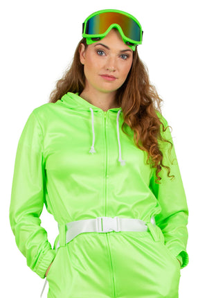 Feestbazaar Ski Bril Neon Groen Volwassenen