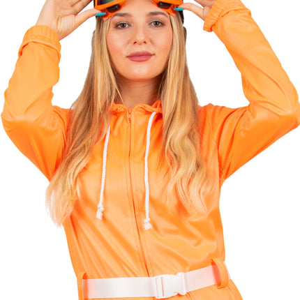 Feestbazaar Ski Bril Neon Oranje Volwassenen