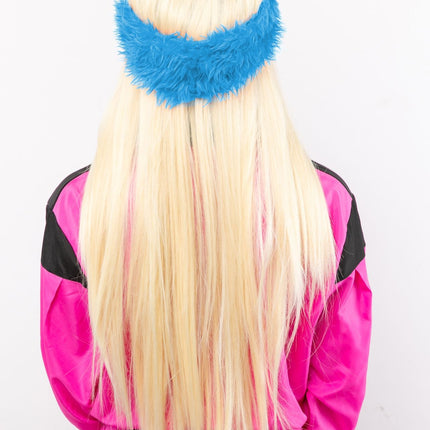 Feestbazaar Ski Hoofdband Pluche Lichtblauw